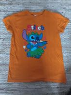 Stitch oranje shirt met opdruk ( Koningsdag ), Kinderen en Baby's, Kinderkleding | Maat 134, Stitch, Meisje, Ophalen of Verzenden