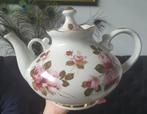 Grote Vintage Theepot met Rozenmotief, Overige typen, Ophalen of Verzenden, Zo goed als nieuw, Overige stijlen