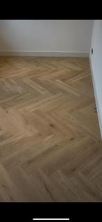 Restantpartij 18m2 Blank eiken multiplank visgraat, 50 tot 150 cm, Nieuw, 10 m² of meer, 10 tot 30 cm