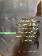 De ontwikkeling van wetenschap - Gerard de Vries, Verzenden, Zo goed als nieuw, Gerard de Vries, Sociale wetenschap