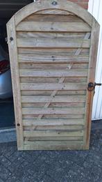 Hillhouten tuinpoort met beslag, Tuin en Terras, Ophalen, Minder dan 100 cm, Zo goed als nieuw, Draaipoort