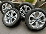 Vier winterbanden met originele BMW velgen X1 F48. 17 inch, Ophalen, Gebruikt, 255 mm, Banden en Velgen