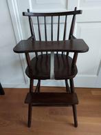 Nostalgische eikenhouten Retro kinderstoel + zitverkleiner, Kinderen en Baby's, Kinderstoelen, Ophalen, Gebruikt, Overige typen