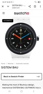 Swatch Sistem Bau Automatisch Horloge, Ophalen of Verzenden, Zo goed als nieuw