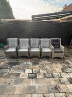 5 tuinstoelen, Ophalen, Gebruikt, Kunststof