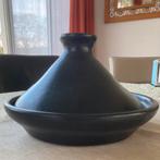 Handgemaakte Tajine van Zwart Aardewerk, Ophalen of Verzenden, Gebruikt, Overige materialen, Overige typen