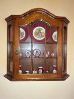 Vintage Eiken Vitrinekastje, Antiek en Kunst, Antiek | Meubels | Kasten, Ophalen