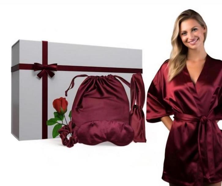 Partij luxe cadeau dozen met zijde kimono, Sieraden, Tassen en Uiterlijk, Beautycases, Nieuw, Zwart, Ophalen of Verzenden