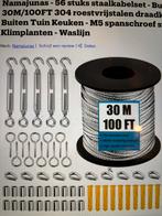 Staalkabelset met spandraad, 56 stuks, Ophalen, Nieuw, 20 meter of meer