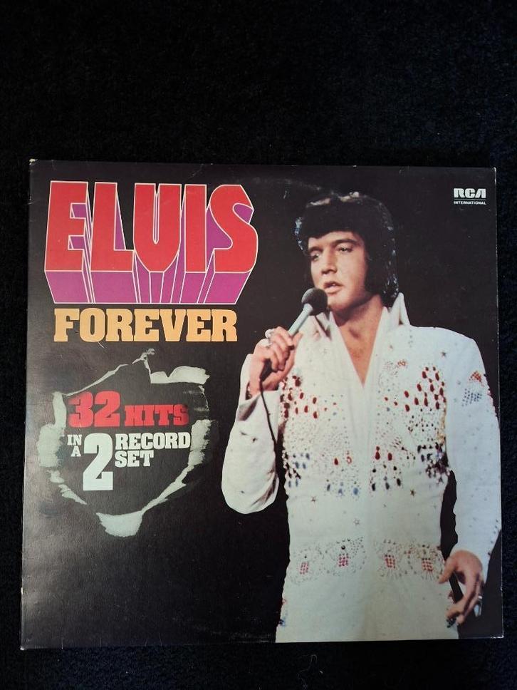 LP:  ELVIS PRESLEY  -  Forever, 32 Hits   (2LP), Cd's en Dvd's, Vinyl | Pop, Gebruikt, 1960 tot 1980, 12 inch, Ophalen of Verzenden