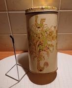 Vintage Verkade beschuitbus met haan- bloem motief, Ophalen of Verzenden, Gebruikt