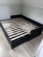 Brimnes bed IKEA uitklapbaar 160 * 200, Huis en Inrichting, Slaapkamer | Bedden, Ophalen, Verstelbaar, Zwart, Tweepersoons
