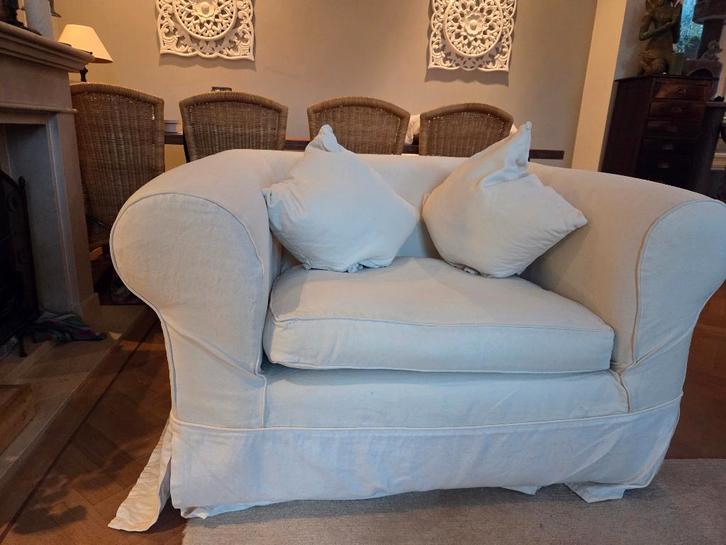 Loveseat, Huis en Inrichting, Banken | Complete zithoeken, Zo goed als nieuw, Stof, Ophalen