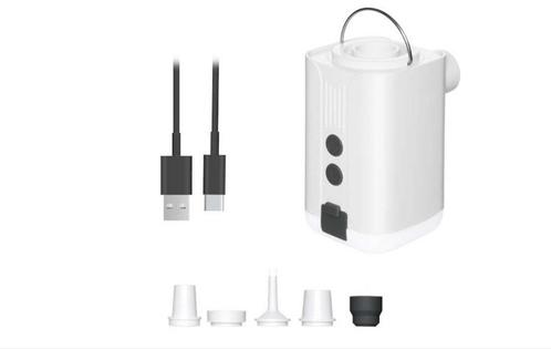 Compacte draadloze luchtpomp met powerbank en lamp (5-in-1), Caravans en Kamperen, Luchtpompen, Nieuw, Elektrisch, Ophalen of Verzenden