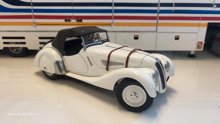 AUTOart Millenium BMW 328 Roadster White, Hobby en Vrije tijd, Modelauto's | 1:18, Gebruikt, Auto, Autoart, Ophalen of Verzenden