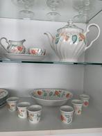 Ontbijt servies aardbeien Johnson Brothers, Huis en Inrichting, Keuken | Servies, Ophalen of Verzenden, Zo goed als nieuw, Overige stijlen