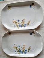 Set 2 witte platte schalen Seltmann Weiden blauwe viooltjes, Antiek en Kunst, Ophalen of Verzenden