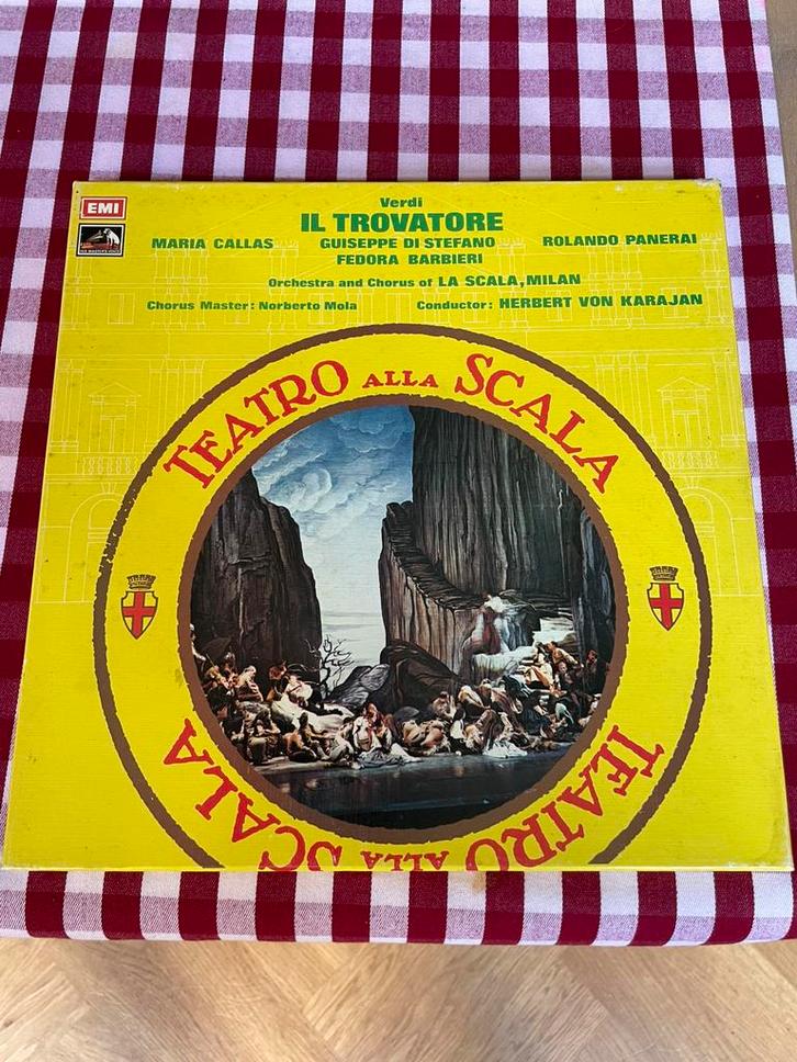 Verdi - Il Trovatore - Callas, Karajan, La Scala, Cd's en Dvd's, Vinyl | Klassiek, Zo goed als nieuw, Romantiek, Opera of Operette