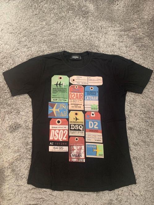 Dsquared2 heren t-shirt als nieuw!!, Kleding | Heren, T-shirts, Zo goed als nieuw, Maat 52/54 (L), Zwart, Verzenden