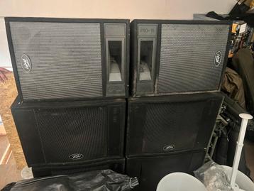 Peavey pro set incl 2 versterkers beschikbaar voor biedingen