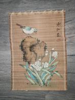 Vintage Japanse bamboe wanddecoratie, Ophalen of Verzenden