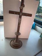 Inri kruis, jezus, kerk, heilig, koper, tin, brons, antiek, Antiek en Kunst, Ophalen of Verzenden