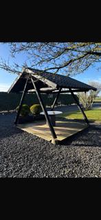 Houte overkapping, blokhut, Tuin en Terras, Overkappingen, Ophalen, Gebruikt, Veranda