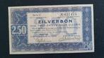 Zilverbon 2 1/2 gulden 1938 1 letter serie, Postzegels en Munten, Bankbiljetten | Nederland, Los biljet, 2½ gulden, Verzenden
