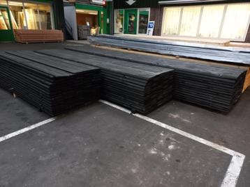 Grenen planken zweeds rabat zwart gedompeld. 10/24x195mm beschikbaar voor biedingen