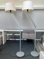 2 verstelbare staande lampen type Ikea Samtid, Huis en Inrichting, Lampen | Vloerlampen, Ophalen, Gebruikt, Metaal, 100 tot 150 cm