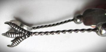 Suikertang~Klontjes Tang met Kippepoten~Zilver kleur beschikbaar voor biedingen