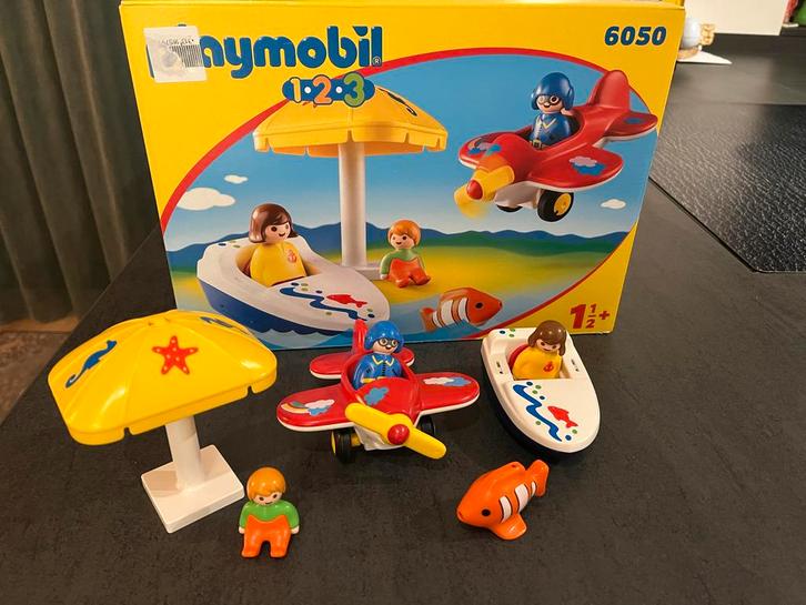 Playmobil 123- 6050 Ter Land, Ter Zee, Ter Lucht - Compleet!, Kinderen en Baby's, Speelgoed | Playmobil, Zo goed als nieuw, Complete set