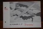 Le Fokker F-27 "Friendship" verkoopfolder jaren 60, Ophalen of Verzenden, Gebruikt, Kaart, Foto of Prent