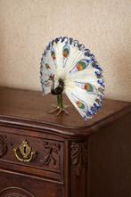 Antieke glazen Pauw - Lauscha Germany, Diversen, Kerst, Ophalen of Verzenden, Gebruikt