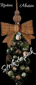 Rivièra maison rr piek & RM rustic rattan strik, Diversen, Kerst, Ophalen of Verzenden, Nieuw