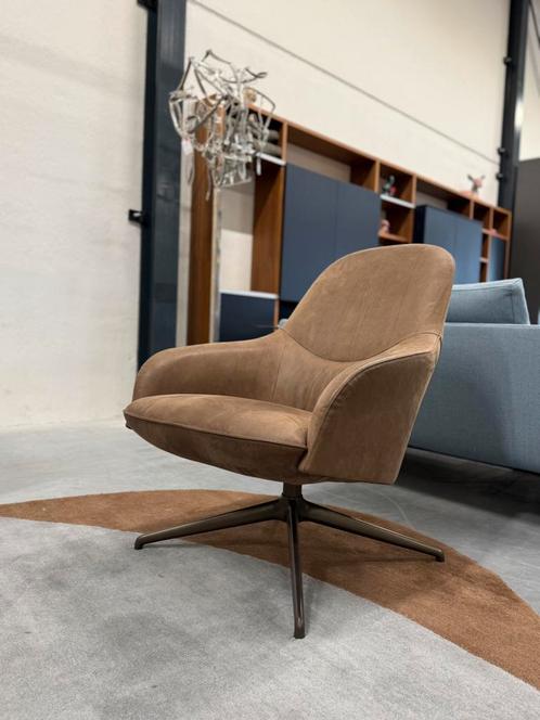 Nieuw Leolux Lanah Fauteuil Danza leer bruin design stoel, Huis en Inrichting, Fauteuils, Nieuw, Leer, 75 tot 100 cm, Ophalen of Verzenden