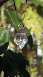 Electroformed Koperen Herkimer Diamant hanger, Verzenden, Mineraal