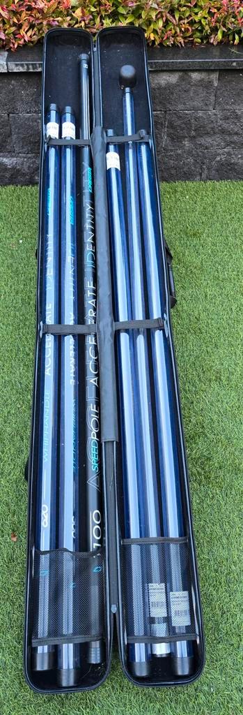 Cresta identity speedpole protect pack 11 mtr., Watersport en Boten, Hengelsport | Witvissen, Zo goed als nieuw, Vaste hengel