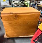 Woonkist bewaarbox houtmand vol eiken houten box bak, Ophalen, Nieuw, Minder dan 50 cm