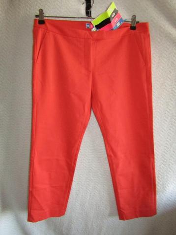 MSGM koraal - oranje broek capri 42 - 44 Nieuw met kaartjes beschikbaar voor biedingen