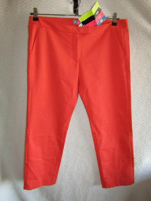 MSGM koraal - oranje broek capri 42 - 44 Nieuw met kaartjes, Kleding | Dames, Broeken en Pantalons, Nieuw, Maat 42/44 (L), Oranje