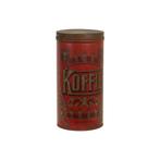 Grote Blikken Doos Koffie Rood Winkelblik Antwerpen 45cm, Verzamelen, Blikken, Ophalen of Verzenden, Gebruikt, Koffie