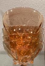 4x Franse dessert schaaltjes roze parelmoer glas, Huis en Inrichting, Keuken | Servies, Verzenden, Overige stijlen, Glas, Schaal of Schalen