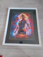 Poster Captain Marvel. Ingelijst met passe partout., Ophalen, Zo goed als nieuw, Rechthoekig Staand, Film en Tv