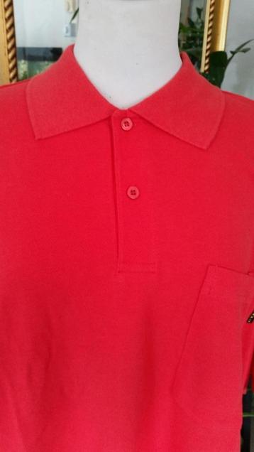 Nieuw, heren polo, mt xxl, rood. Dikkere kwaliteit (meten beschikbaar voor biedingen