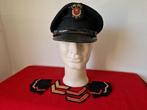 brandweer pet +pauletten, Verzenden, Overige soorten, Nederland, Helm of Baret
