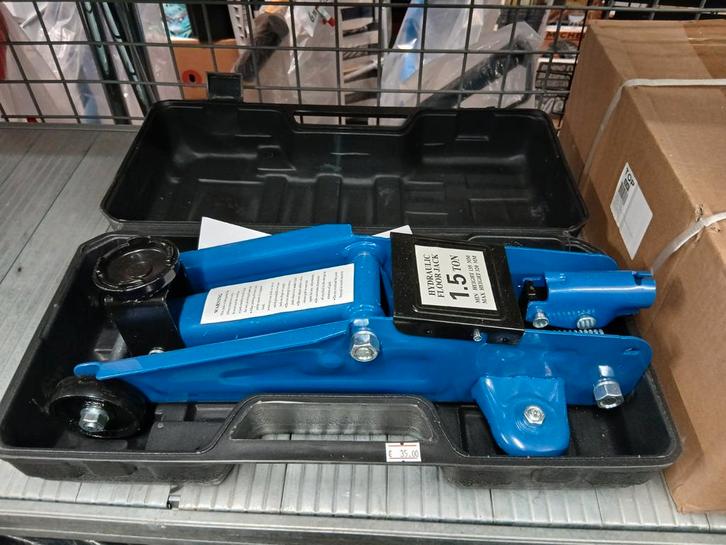 Garagekrik 1.5 Ton in Koffer - Nieuw!, Auto diversen, Krikken, Nieuw, Ophalen of Verzenden