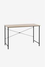 VANDBORG Bureau VANDBORG 60x120 licht eiken kleur/zwart, Huis en Inrichting, Bureaus, Ophalen, Zo goed als nieuw, Bureau