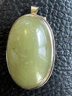 Zware 9 karaat geelgouden vintagehanger met jade 16.81 gram, Sieraden, Tassen en Uiterlijk, Kettinghangers, Goud, Ophalen of Verzenden