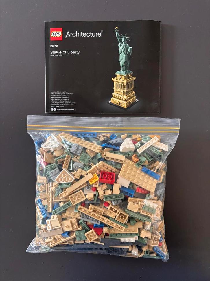 LEGO Architecture Vrijheidsbeeld 21042 - Losse Stenen, Kinderen en Baby's, Speelgoed | Duplo en Lego, Gebruikt, Lego, Losse stenen